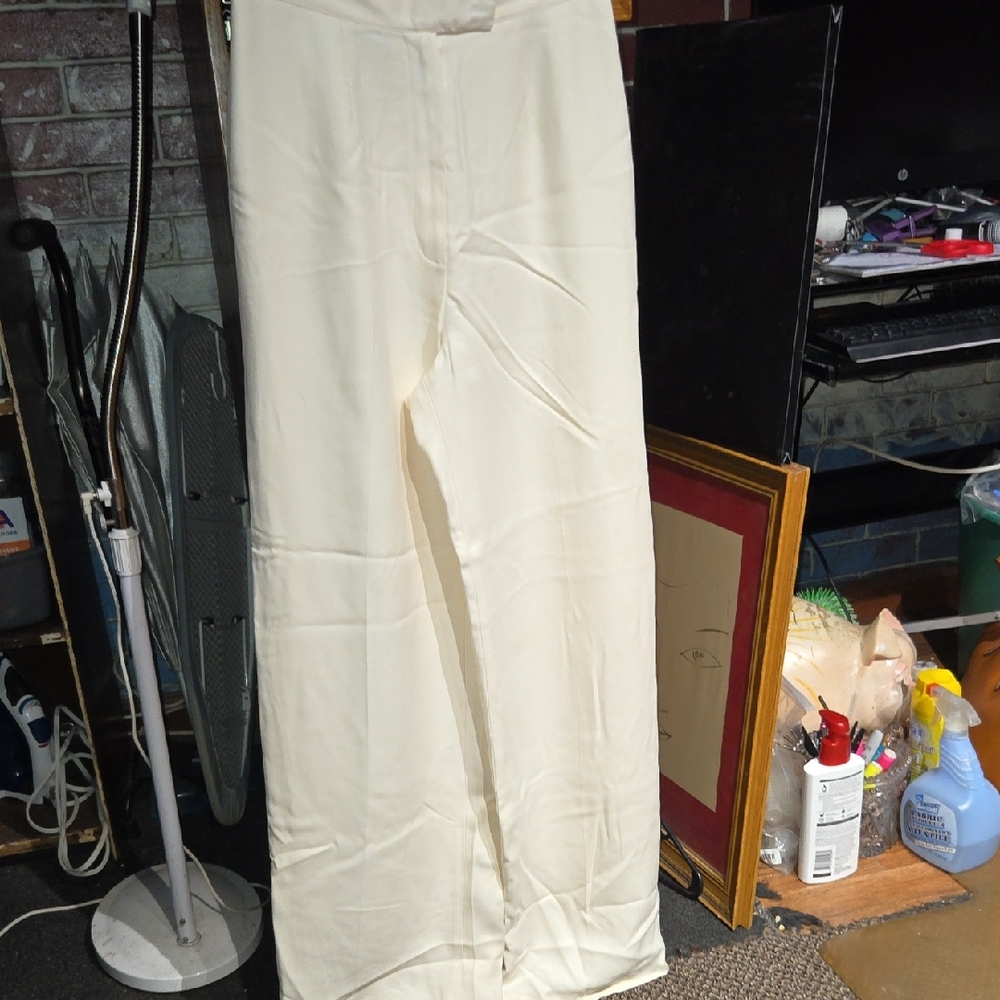 Yellow High-Waist Wide Leg Pants